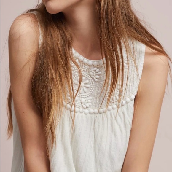 Anthropologie Tops - Anthropologie Moulinette Soeurs Embelished Top Sz XS